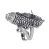 Koi-Fisch geformter Ring aus Sterlingsilber 