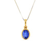 Micro Gold Plate Kyanite Pendant 14K Chain