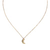 Luna 18K Gold Plated Crescent Moon Necklace