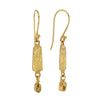 Lyra 22K Solid Gold Earrings