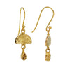 Moonrise 22K Solid Gold Earrings