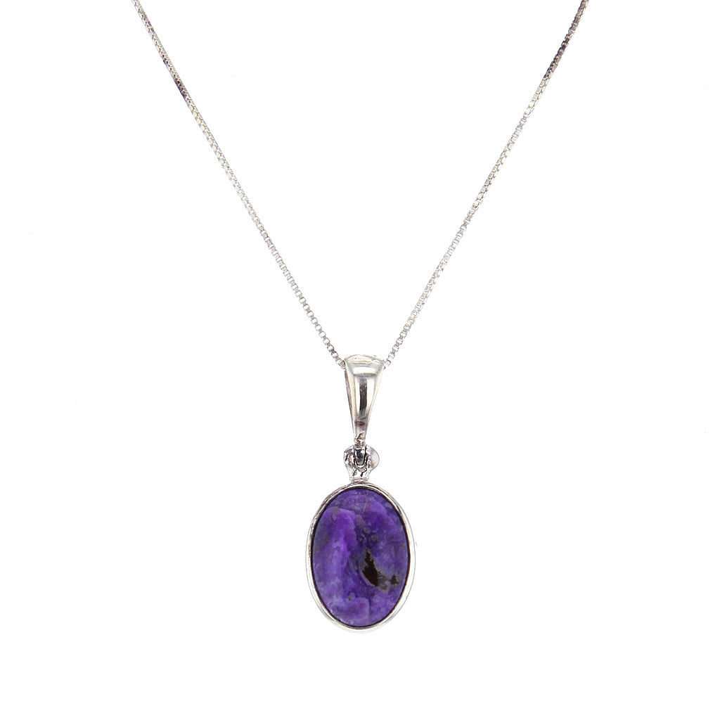 Natural Sugilite Pendant Necklace