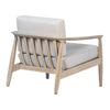 淺色橡木框架派翠西亞中世紀現代扶手椅