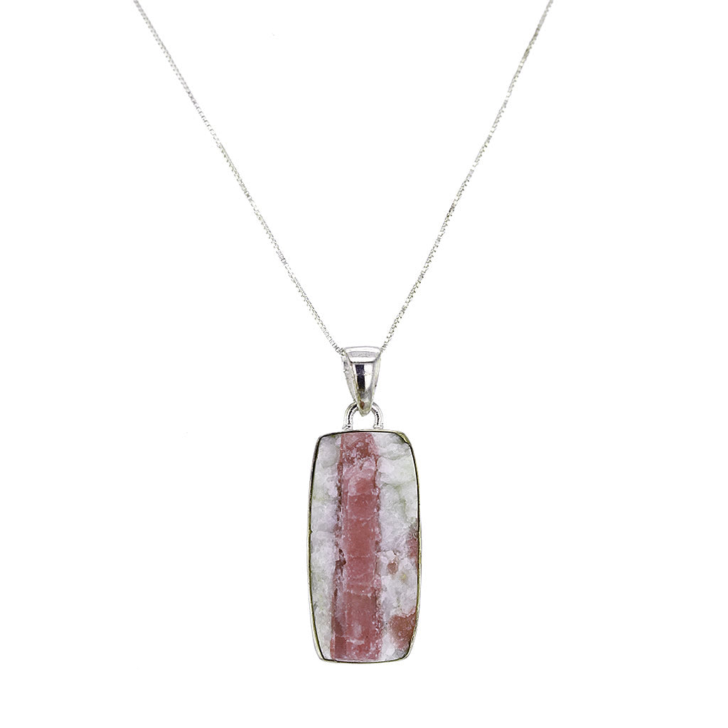 Raw Pink Tourmaline Tourmaline Pendant Necklace