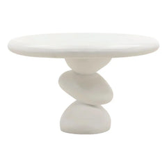 Serenade Outdoor Dining Table in White Concrete
