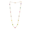 18K Tourmaline Topaz Amethyst Citrine Necklace