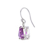 Trilliant Cut Amethyst Earrings