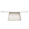 Turell Outdoor Dining Table in White Concrete