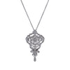 Antique Edwardian Lace Pendant Gold & Diamonds