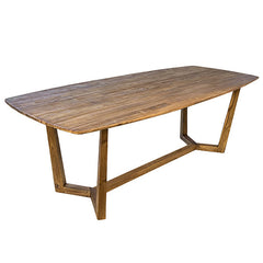 Large Solid Teak Wood Dining Table for Home or Office