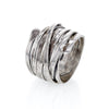 Sterling Silber Multi Wrap Around Band Artisan Ring