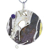Coralli 義大利設計師錘打銀、14k 金和紫水晶項鍊
