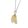 Atemberaubende Halskette mit Anhänger aus natürlichem brasilianischem Opal an einer Kette aus 18 Karat Weißgold 