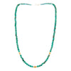 Beautiful Kingman Turquoise Waterfall Necklace with 14K Solid Gold Beads