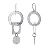 Circles & Squares Sterling Silver Earrings