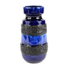 鈷藍色和黑色熔岩釉花瓶，西德製造，Scheurich v2