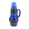 Cobalt Blue and Black Lava Glaze Vase Made in West Germany by Scheurich v3