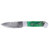 Maßgeschneidertes Messer mit 416-Lagen-Hi-Carbon-Damastklinge und Griff aus Kamelknochen