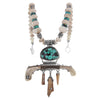 Fossil Artifact Necklace with Turquoise