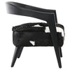 Liara Moderner Loungesessel mit Sitz aus Ziegenleder und schwebender Rückenlehne
