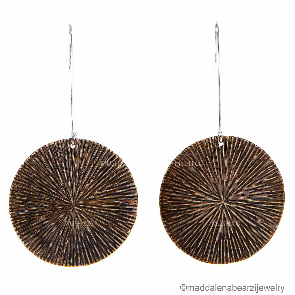Sea Urchin One of a Kind Handmade Designer Earrings