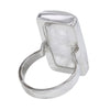 Rectangle Moonstone Sterling Silver Ring Size 8 v2