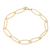 Oval Chain Link Diamond Cut Bracelet