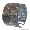 Blades Armband aus oxidiertem Kupfer und Sterlingsilber mit Silberkugeln