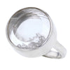 Herkimer-Diamant-Rattler-Ring aus Sterlingsilber