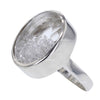 Herkimer Diamond Rattler Ring in Sterling Silver