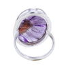 天然星星紫水晶凸圓純銀戒指尺寸 9 v4 