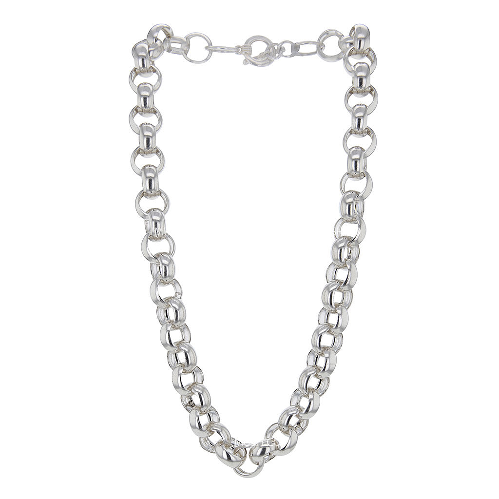 Halskette mit Kettengliedern aus Sterlingsilber