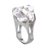 Dynasty Double Terminated Herkimer Diamond Sterling Silver Ring Size 7.5