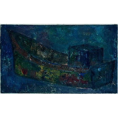 尼古拉·尼科夫的拖船復古印象派油畫