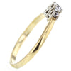 復古 14K 白金、黃金和白金鑽石簇結婚戒指尺寸 10.5