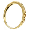 復古 14 K 金鑽石訂婚戒指和戒指盒套裝尺寸 6.5